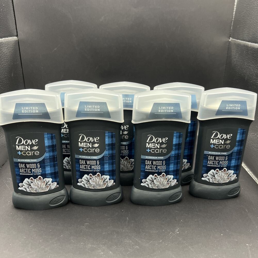 Dove Men + Care Deodorant Oak Wood & Arctic Moss Limited Edition Lot Of 7